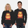 Smol And Full Of Rage-Unisex-Crew Neck-Sweatshirt-TechraNova