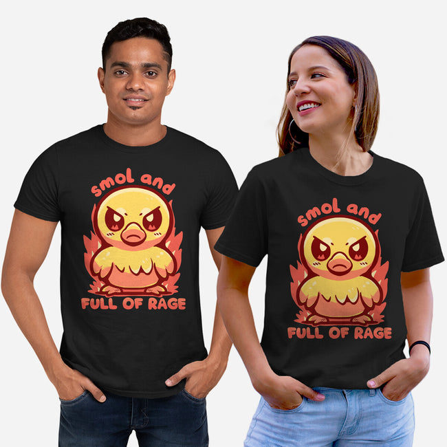 Smol And Full Of Rage-Unisex-Basic-Tee-TechraNova
