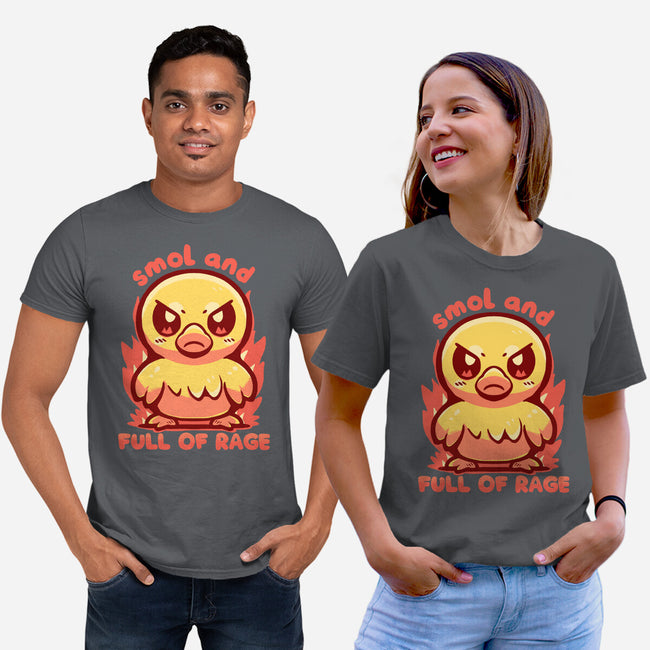 Smol And Full Of Rage-Unisex-Basic-Tee-TechraNova