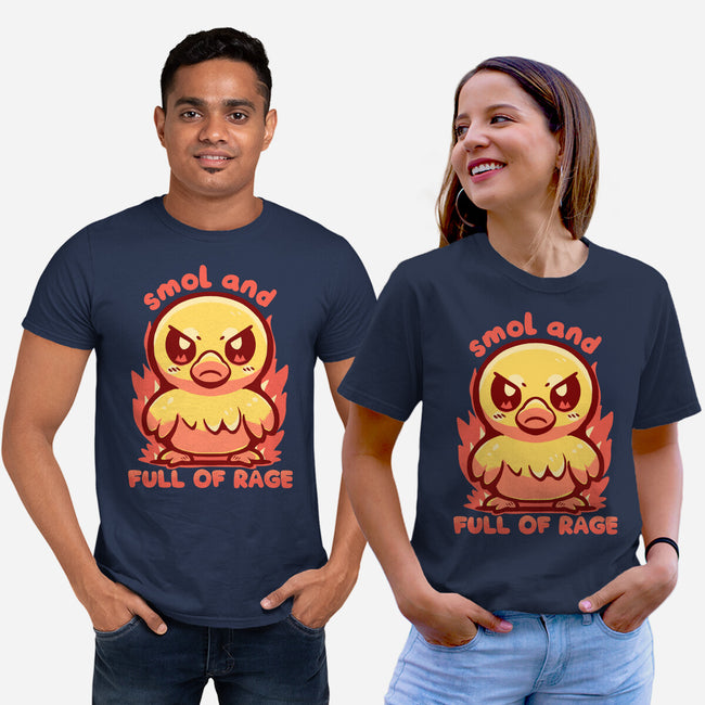 Smol And Full Of Rage-Unisex-Basic-Tee-TechraNova