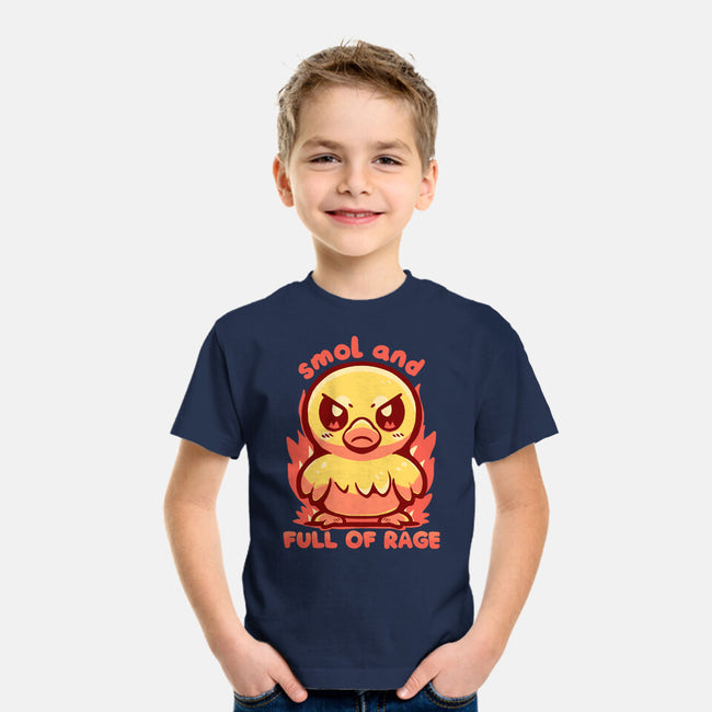 Smol And Full Of Rage-Youth-Basic-Tee-TechraNova