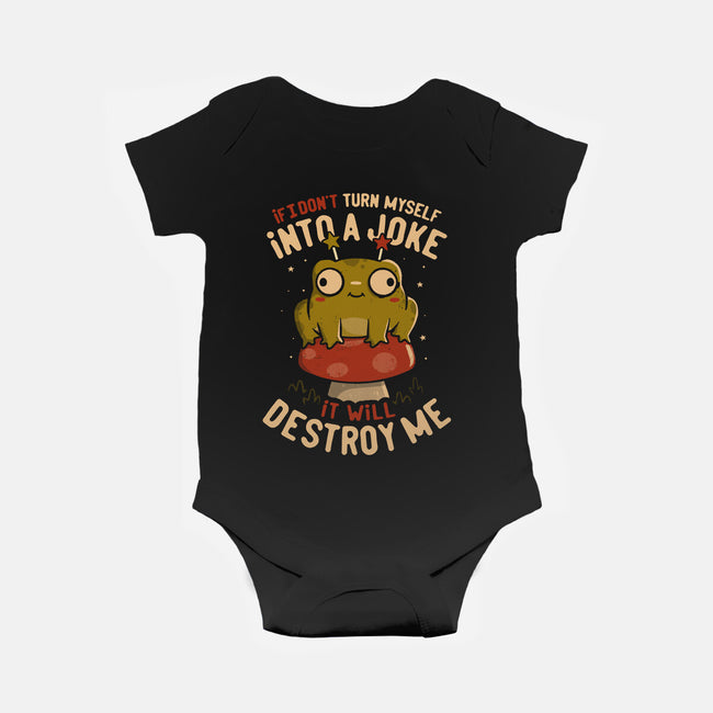 Turning Myself Into A Joke-Baby-Basic-Onesie-koalastudio
