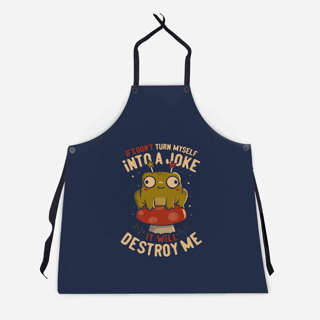 Turning Myself Into A Joke-Unisex-Kitchen-Apron-koalastudio