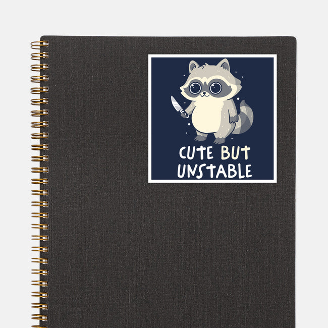 Cute But Unstable-None-Glossy-Sticker-koalastudio