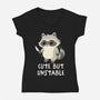 Cute But Unstable-Womens-V-Neck-Tee-koalastudio