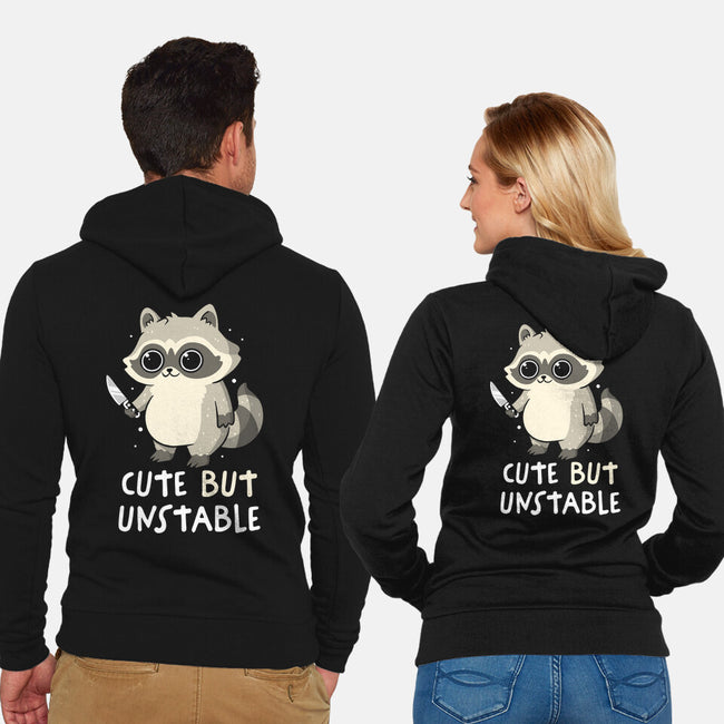 Cute But Unstable-Unisex-Zip-Up-Sweatshirt-koalastudio