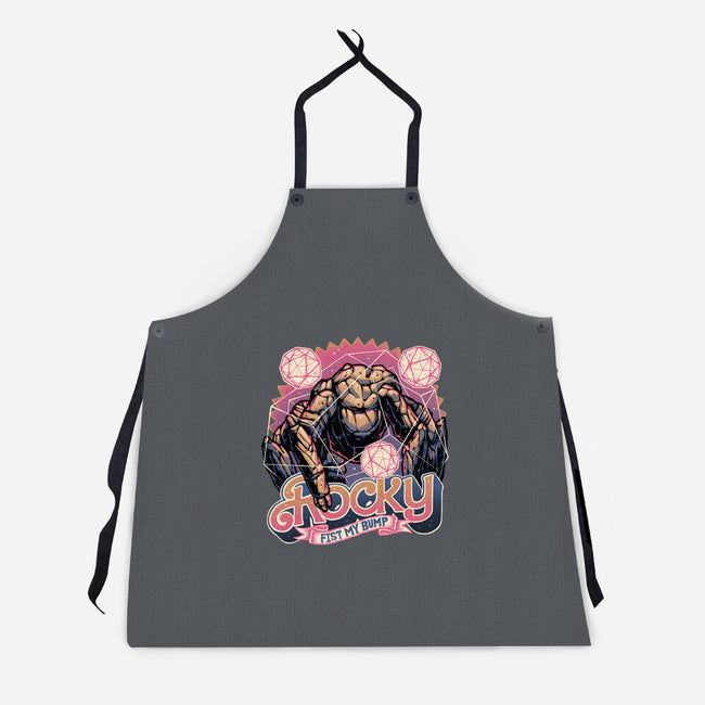 A Rock In The Outer Space-Unisex-Kitchen-Apron-glitchygorilla