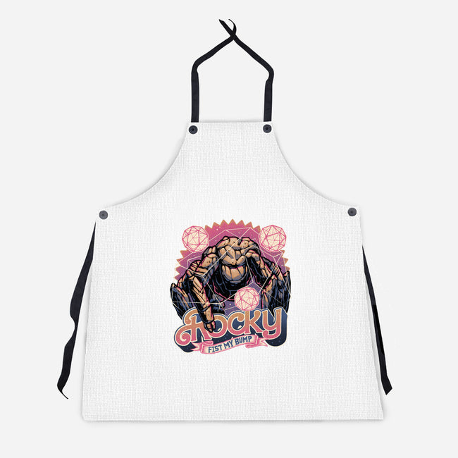 A Rock In The Outer Space-Unisex-Kitchen-Apron-glitchygorilla