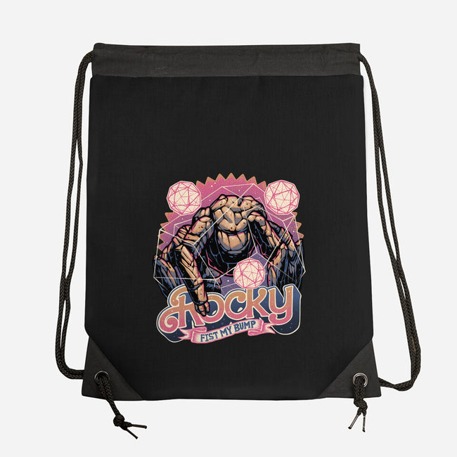 A Rock In The Outer Space-None-Drawstring-Bag-glitchygorilla