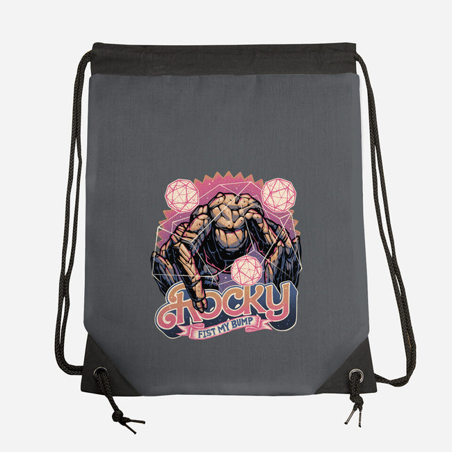 A Rock In The Outer Space-None-Drawstring-Bag-glitchygorilla