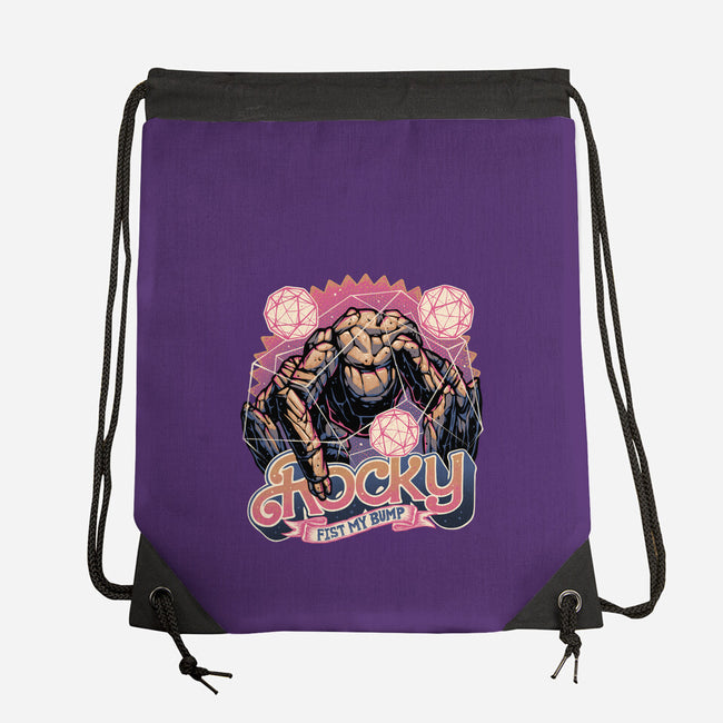 A Rock In The Outer Space-None-Drawstring-Bag-glitchygorilla
