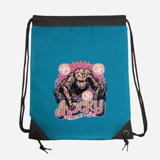 A Rock In The Outer Space-None-Drawstring-Bag-glitchygorilla