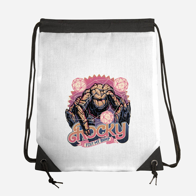 A Rock In The Outer Space-None-Drawstring-Bag-glitchygorilla
