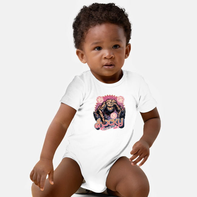 A Rock In The Outer Space-Baby-Basic-Onesie-glitchygorilla