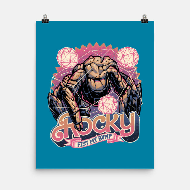 A Rock In The Outer Space-None-Matte-Poster-glitchygorilla
