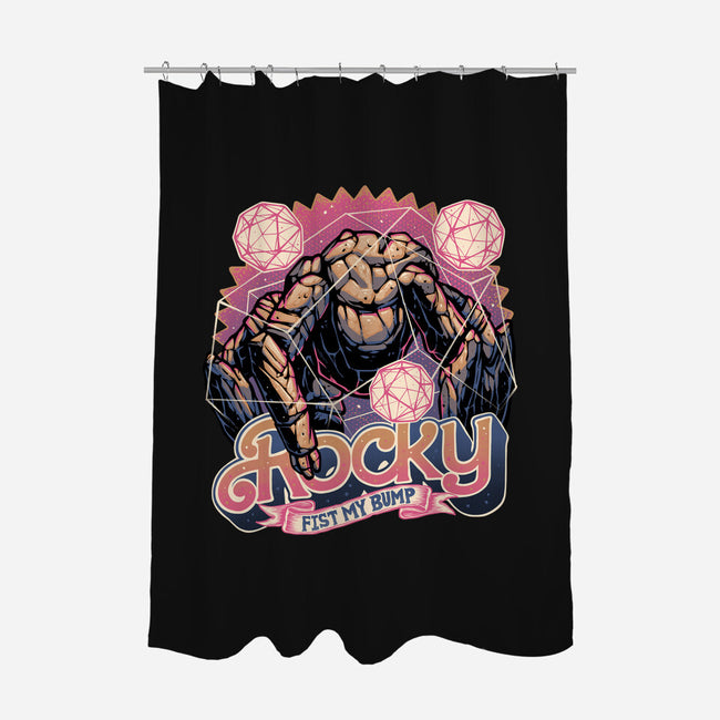 A Rock In The Outer Space-None-Polyester-Shower Curtain-glitchygorilla