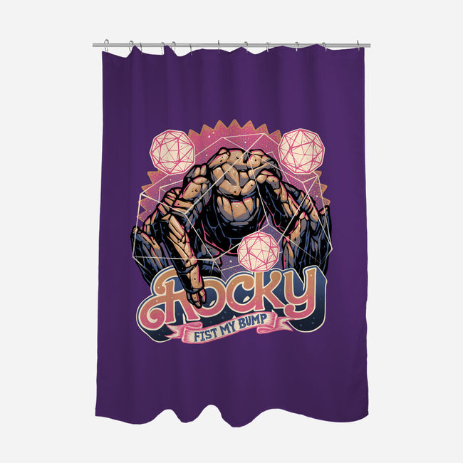 A Rock In The Outer Space-None-Polyester-Shower Curtain-glitchygorilla