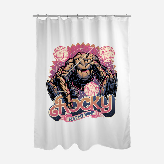 A Rock In The Outer Space-None-Polyester-Shower Curtain-glitchygorilla