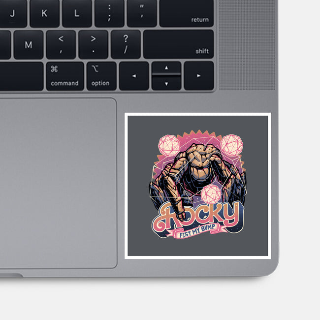 A Rock In The Outer Space-None-Glossy-Sticker-glitchygorilla
