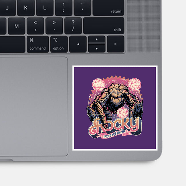 A Rock In The Outer Space-None-Glossy-Sticker-glitchygorilla