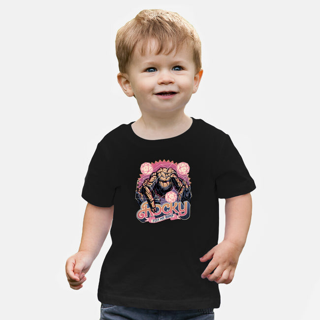 A Rock In The Outer Space-Baby-Basic-Tee-glitchygorilla