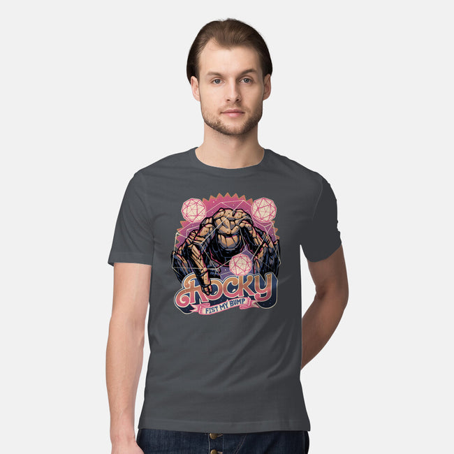 A Rock In The Outer Space-Mens-Premium-Tee-glitchygorilla