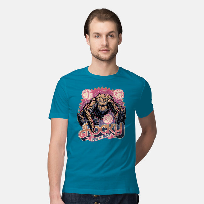 A Rock In The Outer Space-Mens-Premium-Tee-glitchygorilla