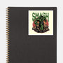 Green Smash-None-Glossy-Sticker-glitchygorilla