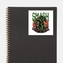 Green Smash-None-Glossy-Sticker-glitchygorilla