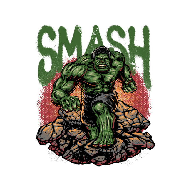 Green Smash-Unisex-Basic-Tee-glitchygorilla