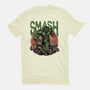 Green Smash-Mens-Basic-Tee-glitchygorilla