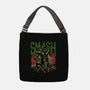 Green Smash-None-Adjustable Tote-Bag-glitchygorilla