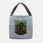 Green Smash-None-Adjustable Tote-Bag-glitchygorilla