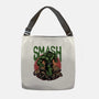 Green Smash-None-Adjustable Tote-Bag-glitchygorilla