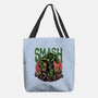 Green Smash-None-Basic Tote-Bag-glitchygorilla