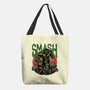 Green Smash-None-Basic Tote-Bag-glitchygorilla