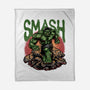Green Smash-None-Fleece-Blanket-glitchygorilla