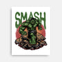 Green Smash-None-Stretched-Canvas-glitchygorilla