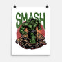 Green Smash-None-Matte-Poster-glitchygorilla