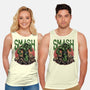 Green Smash-Unisex-Basic-Tank-glitchygorilla