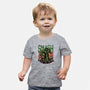 Green Smash-Baby-Basic-Tee-glitchygorilla