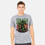 Green Smash-Mens-Heavyweight-Tee-glitchygorilla