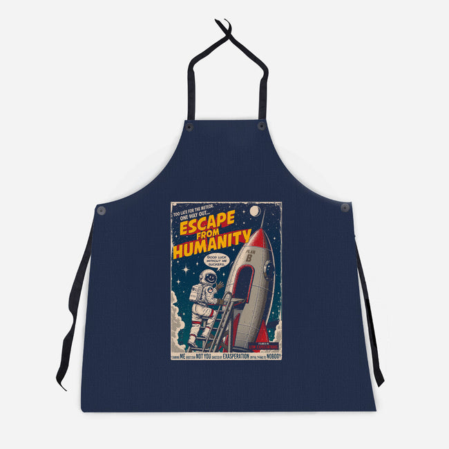 Escape From Humanity-Unisex-Kitchen-Apron-Tronyx79