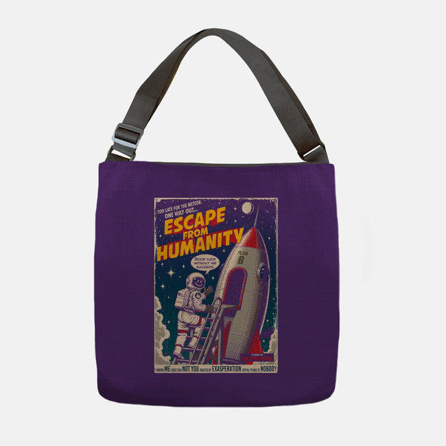 Escape From Humanity-None-Adjustable Tote-Bag-Tronyx79