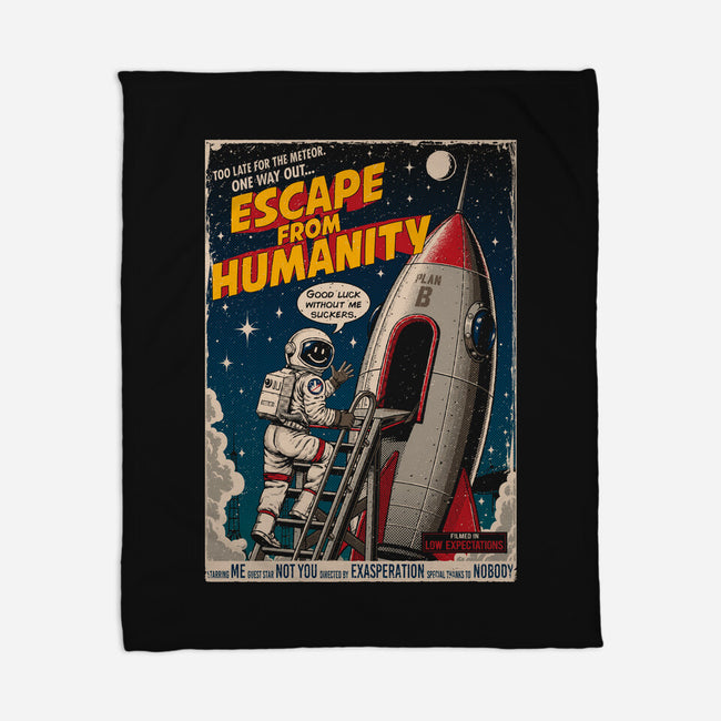 Escape From Humanity-None-Fleece-Blanket-Tronyx79