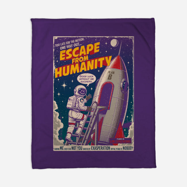 Escape From Humanity-None-Fleece-Blanket-Tronyx79