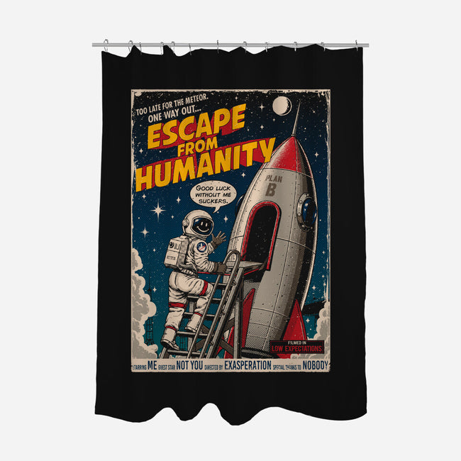 Escape From Humanity-None-Polyester-Shower Curtain-Tronyx79