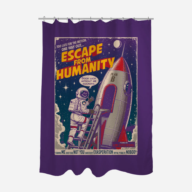 Escape From Humanity-None-Polyester-Shower Curtain-Tronyx79
