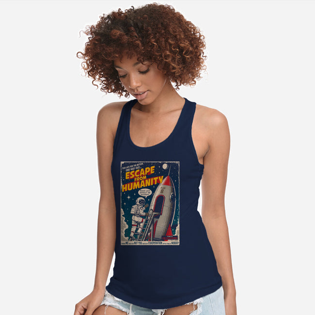 Escape From Humanity-Womens-Racerback-Tank-Tronyx79
