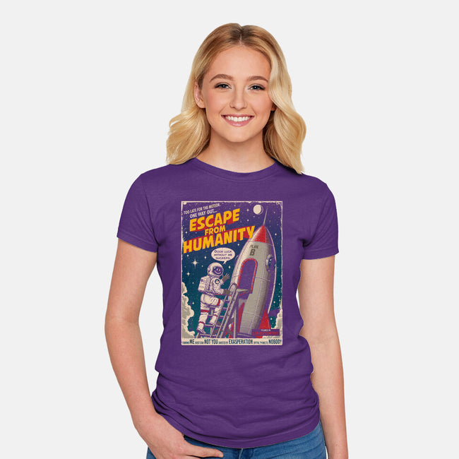 Escape From Humanity-Womens-Fitted-Tee-Tronyx79